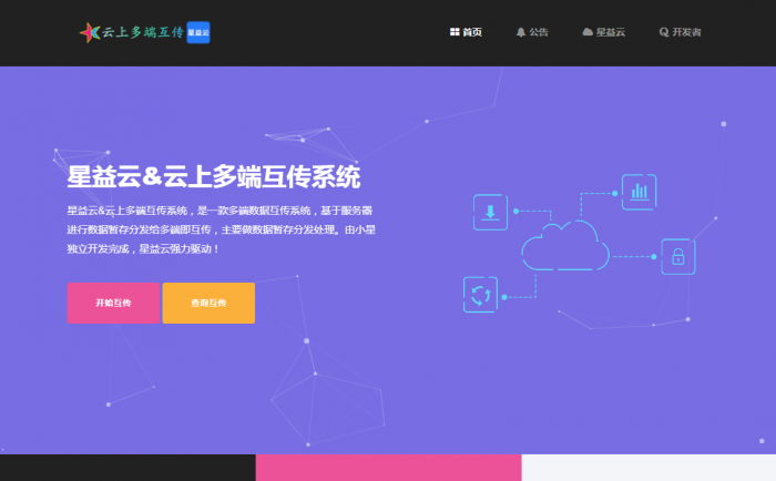 图片[1]-互联网大师兄i【完全开源免费】最新星益云-云上多端互传系统网站源码-互联网大师兄i互联网大师兄i