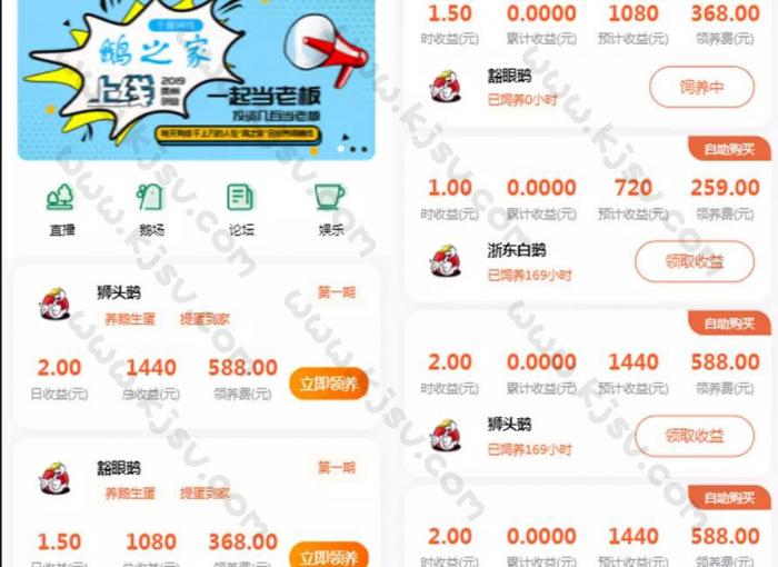 鸡之家挖矿挂机理财分红发圈赚钱系统源码-互联网大师兄i互联网大师兄i