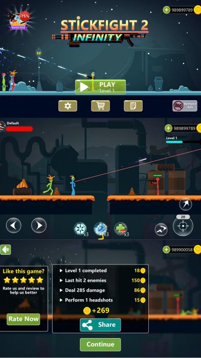 火柴人闯关游戏 坚持决斗2-互联网大师兄i互联网大师兄i