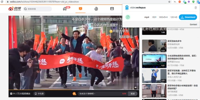 浏览器网页视频下载Video Octopus插件-互联网大师兄i互联网大师兄i