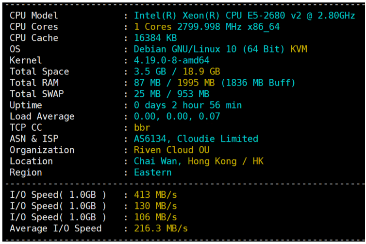 dogyun(狗云) 香港VPS-“香港-CLD”数据中心bgp线路VPS简单测评-互联网大师兄i互联网大师兄i
