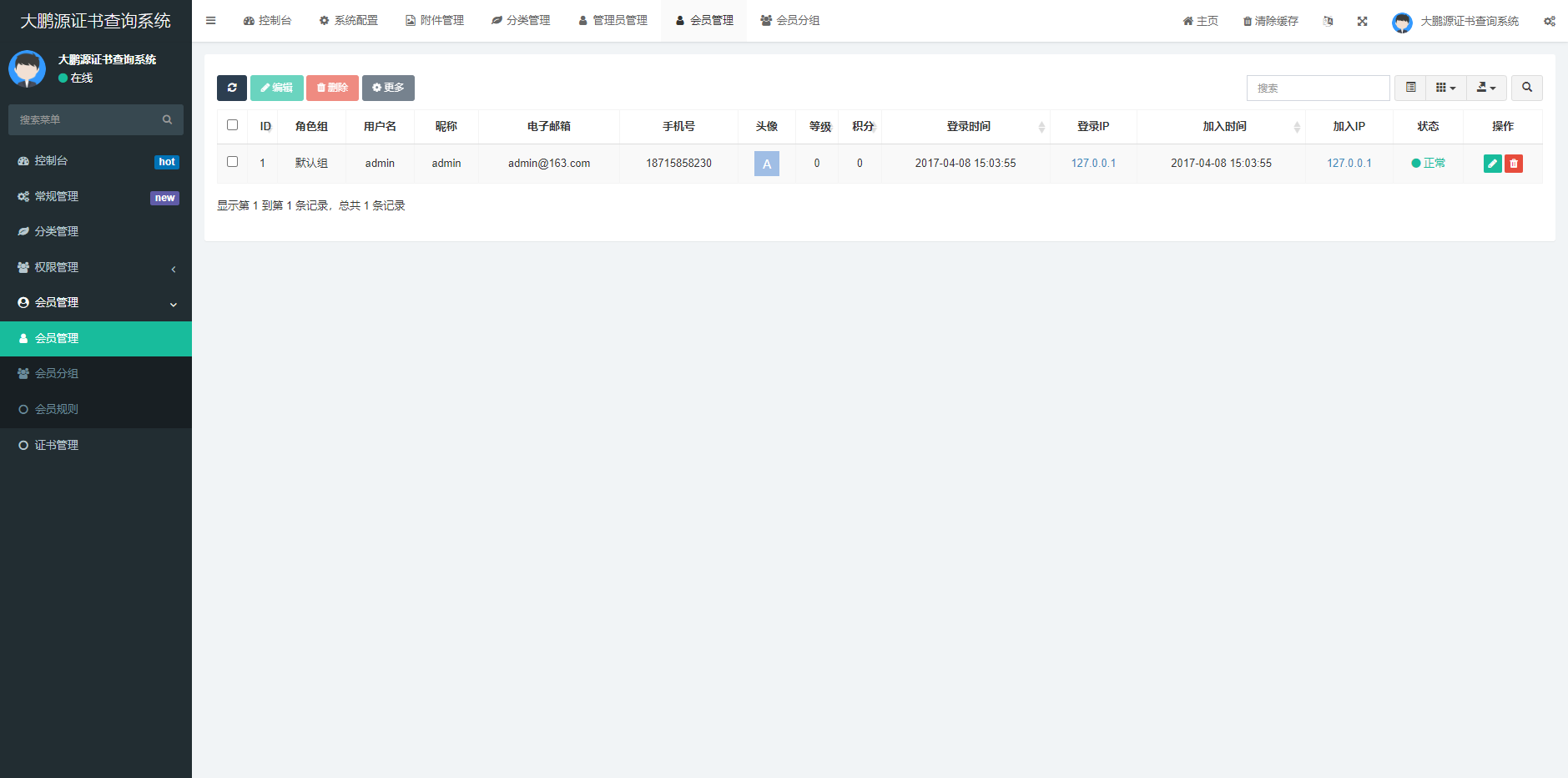图片[4]-互联网大师兄iD1085 【去授权】证书在线查询系统,资质证书显示网站源码,证书查询自适应手机端-互联网大师兄i互联网大师兄i