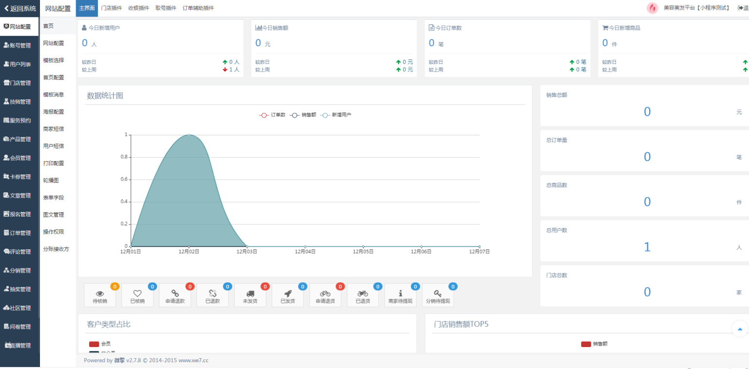 图片[5]-互联网大师兄iD1191新畅美容美发平台V2.1.18 公众号+小程序【平台订单辅助+平台取号+门店插件+平台收银插件】-互联网大师兄i互联网大师兄i